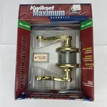 Kwikset Maximum Security Hall & Closet Right Handed Lever Polished Brass. Fixed Price $15.99.