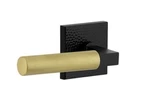 Viaggio Quadrato Hammered Rosette Satin Black Passage Brass Smooth Lever. Fixed Price $26.00.