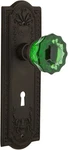 Nostalgic Warehouse 725573 Meadows Plate With Keyhole Privacy Crystal Emerald. Fixed Price $52.54.