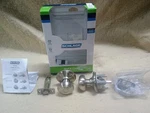 Schlage Series Satin Nickel Door Knob Hall And Closet F10VLAT619 Open Box. Fixed Price $11.99.