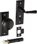 Solid Brass Storm Door Latch With Rectangular Rose - Durable & Stylish. Fixed Price $91.99.