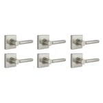 Defiant Tonebridge Satin Nickel Passage Door Handle W/ Square Rose Pack. Fixed Price $64.95.