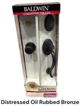 Baldwin 85315-402 Dummy Door Handle Set Distressed Oil Rubbed Bronze Finish Nos. Fixed Price $139.99.