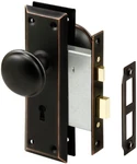 Prime Line Steel, Classic Bronze, Interior Door Lock, Lock-set New. Fixed Price $23.99.