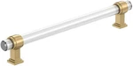 Amerock BP36661 Glacio 8" Center To Bar Cabinet Pull - Clear / Champagne. Fixed Price $53.99.