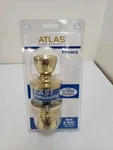Atlas Tulip Polished Brass Bed & Bath Interior Door Handle Locking Turn-button. Fixed Price $15.16.