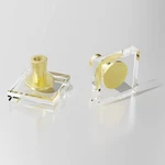Ceymio Crystal Kitchen 8 Knobs Clear Dresser Brushed Gold Cabinets. Fixed Price $29.67.