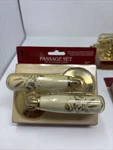 Vintage Gainsborough #205 Passage Set Door Handles, Porcelain Lever 24K Gold Plt. Fixed Price $37.99.