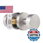Naubea Satin Nickel Passage Door Knob Brushed Interior Handles Non-locking. Fixed Price $65.55.