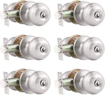 Probrico (6 Pack) Satin Nickel Round Entry Door Knobs Keyed 6,. Fixed Price $72.64.