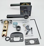Kwikset Casey Interior Privacy Door Handle Model 93002-031 Matte Black. Fixed Price $19.99.