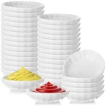 Mimorou 50 Pcs Soy Sauce Dish White Dipping Bowls Bulk, 1.2 Oz Asian Small. Fixed Price $64.12.