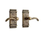 Signature Hardware Griggs Left Hand Solid Brass Passage Door Set, Antique. Fixed Price $69.95.