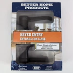 Bhp Keyed Entry Lever Set Dark Bronze Front Door Locking Handle VP18211DB New. Fixed Price $32.50.