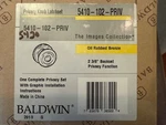 Baldwin 5410.102. Privacy Door Knob Set - Oil Rubbed Bronze. New Open Box.. Fixed Price $75.00.