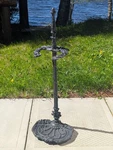 Cast Iron Umbrella Fireplace Tool Stand Antique Ornate Acorn Design. Fixed Price $185.00.