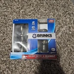 Brinks Transitional Door Knob Keyed Entry Satin Nickel. Fixed Price $15.00.