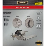 Defiant Freedom Satin Nickel Single Cylinder Combo Pack 1007 789 989 Nib. Fixed Price $11.95.