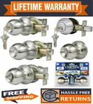 Constructor Chronos Entry Passage Privacy Dummy Knob Handle Door Lock Set Sn. Fixed Price $10.97.