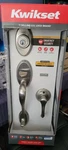 Kwikset Shelburne Satin Nickel Front Entry Door Handleset Lock W/ Dorian Lever. Fixed Price $119.99.