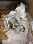 Nostalgic Warehouse Classic Rosette And Crystal Round Knob In Antique Brass -5. Fixed Price $325.00.