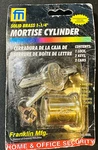 Franklin Mortise Cylinder 1/4 Brand New Solid Brass Home & Office Security.. Fixed Price $19.99.