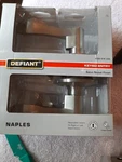 Defiant Naples Keyed Entry Door Lever Satin Nickel 1008974335. Fixed Price $14.88.