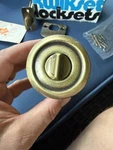 Vintage Nos Emhart Kwikset Doorknob Lockset. Bedroom Passage Antique Brass. Fixed Price $22.99.