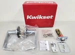 Kwikset Carson Grade 3 Passage Door Lever 407CNL-26D Satin Chrome Open Box. Fixed Price $34.99.