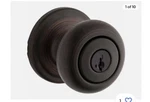 Kwikset Hancock Entry Knob In Venetian Bronze 740H 11P 6AL Rcs K3 V1. Fixed Price $10.00.