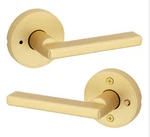 Kwikset 730HFLRDT Halifax Privacy Door Lever - Brass. Fixed Price $31.99.