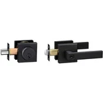 Cielsa Dawn Exterior Door Lock Set Handle Deadbolt Combo Matte Black. Fixed Price $44.01.