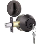 Gobrico Round Single Cylinder Deadbolt Door Lock Knob Oil-rubbed Bronze 1PACK. Fixed Price $14.99.