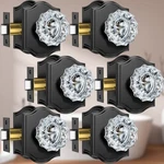 Glass Door Knobs Interior, 6 Pack Crystal With Lock For Privacy Us.... Fixed Price $186.58.