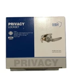 New Shield Security Privacy Lockset Satin Nickel Finish, Wave Lever Part #913836. Fixed Price $22.99.