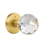 Clctk Crystal Glass Door Knobs Interior With Privacy 1 Pack, Satin Brass. Fixed Price $65.58.