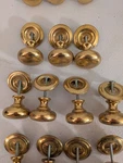 Baldwin 1/2 Inch Brass Knobs And Base Plates. Good Used Condition.. Fixed Price $59.00.