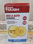 Hyper Tough Bed & Bath Door Knob Polished Brass Finish Interior Locking Tulip. Fixed Price $7.65.