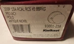 Kwikset Polo Privacy Door Lock 300P 15A Rcal Rcs K1 Bbpkg 93001-216 Antique.... Fixed Price $17.99.