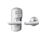 Schlage Keypad Entry Auto Lock FE575 PLY626 Ela Brushed Chrome Lever. Fixed Price $110.00.