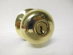 Schlage Security Door Knob F-series Gold Color Bright Brass Keyed Entrance. Fixed Price $37.49.