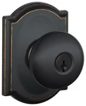 Schlage F51-PLY-CAM Plymouth Keyed Entry Door Knob Set Bronze. Fixed Price $61.45.