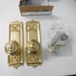 Nostalgic Warehouse Egg & Dart Plate Privacy Polished Brass Door Knob 714985. Fixed Price $169.99.
