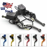 Cnc Universal 7/8" Motorcycle Brake Clutch Master Cylinder Hydraulic Levers Gray. Fixed Price $44.48.