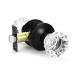 10 Classic Rosette Door Knobs, Crystal Style Pack, Black. Fixed Price $254.61.