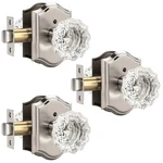 Glass Door Knobs Interior, Vintage Privacy Crystal For Bedroom &ba.... Fixed Price $92.79.