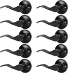 Nobwell 10 Pack Dummy Door Handle Lever Single Sided Matte Black. Fixed Price $69.99.