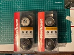 2-PACK Lot Kwikset Satin Nickel Keyed Double Cylinder Deadbolt Lock 96650-492. Fixed Price $40.88.