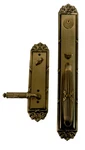 Emtek 4911RBLRHUS7 Sgl Cyl Imperial Tub Ent Ribbon & Reed Lever - French Antique. Fixed Price $489.26.
