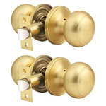 Probrico Gold Passage Door Handles Brass Closet Interior No Lock 2 Pack. Fixed Price $46.36.